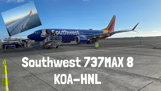 Southwest Airlines 737 MAX 8 trip report, KOA-HNL (economy)