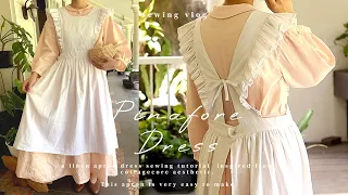 DIY Pinafore Dress 💫 | DIY Cottagecore Apron Dress Sewing Tutorial 🌻