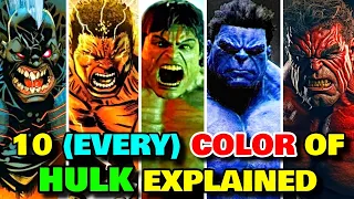 10 (Every) Color Of Hulk - Backstories, Meaning And Powers - Explained