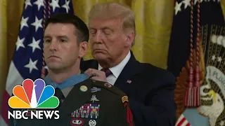 Trump Awards Medal Of Honor To Soldier Who Rescued Hostages In Iraq | NBC News