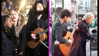 Celebrities Surprising Street Performers By Singing With Them