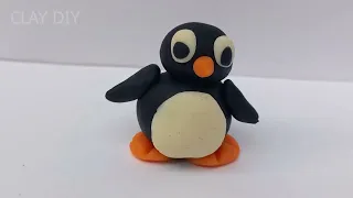 How To Make A Clay Penguin STEP BY STEP | Clay PENGUIN Tutorial | Clay DIY