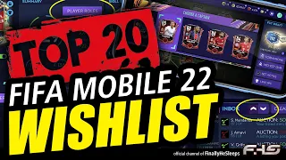 TOP 20 WISHLIST for FC Mobile (FIFA) 22 (Season 6) - New Features, Concepts and Simple Changes