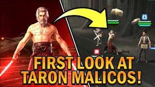 FIRST LOOK AT TARON MALICOS IN SWGOH! Which Teams Can Beat Him?? Galaxy of Heroes.