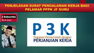 PENJELASAN SURAT KETERANGAN AKTIF BEKERJA SAAT MENDAFTAR PPPK JF GURU TAHUN 2023