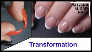 Shocking Naturally Curled Nails | Incredible Transformation | Russian Manicure/E-File