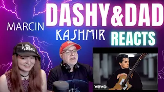 DAD AND DAUGHTER FIRST TIME HEARING! - Marcin  - Kashmir on one Guitar