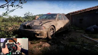 Rebuilding the Abandoned BMW E39 M5  | Forza Horizon 5 | Steering Wheel Gameplay