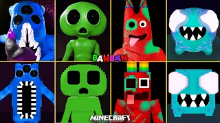 Garten of Banban 7 ALL JUMPSCARES vs MINECRAFT | Infected Banban, Alien