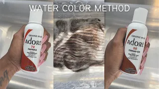 WATER COLOR METHOD | WIG TRANSFORMATION | BEGINNER