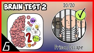 Brain Test 2 Gameplay | Prison Escape All Level (1 - 20) Solution