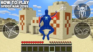 HOW TO PLAY SPIDER MAN 2099 in MINECRAFT! SPIDERMAN REALISTIC SUPERHEROES GAMEPLAY Animation!