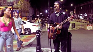 Busker Playing "All Apologies" on the Streets of Athens, GA