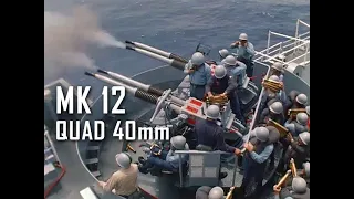 MK 12 Quad Bofors 40mm In Action (1967)