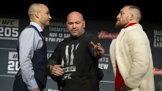 Conor McGregor vs Eddie Alvarez Staredown.