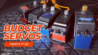 Budget servos for the TT-02 #servo #servos #tamiya #tamiyarc #tamiyarccar #tamiyatt02 #tt02 #tt01