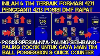 INILAH 6 TIM FORMASI SPESIAL DMF RAPAT COCOK UNTUK PENGGANTI FORMASI 4213 DI EFOOTBALL 2023 MOBILE