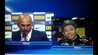 Inter Chievo 5 0 - Spalletti vs Valentino Rossi a Sky Sport