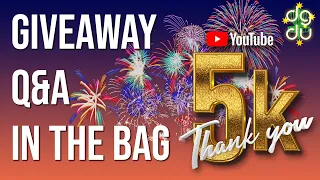 Subscriber Giveaway, Q&A and In the Bag 2023