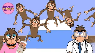 Fem små apekatter hoppet i en seng (2023) - Norske barnesanger
