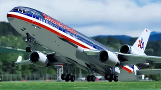 American Airlines DC10 Emergency Takeoff #americanairlines #planespotting