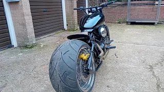 S3 E4 - HONDA SHADOW 125CC WITH HARLEY DAVIDSON REAR WHEEL - FULL CINEMATIC TIMELAPSE.