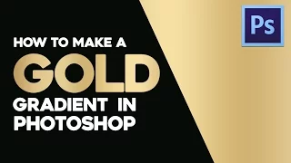 How to make a smooth gold gradient in Adobe Photoshop | By GDB
