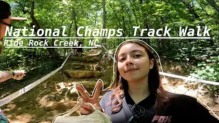 National Champs Track Walk 2023 | ride rock creek, sketchy lines, big features