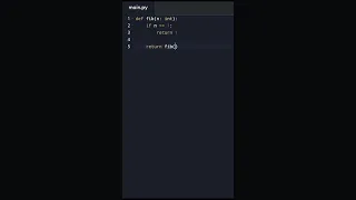 Создание функции чисел Фибоначчи в Python #shorts #Python #функции