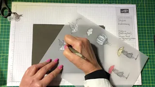 Stylus embossing on vellum