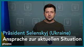 Präsident Selenskyj (Ukraine) zur aktuellen Lage in seinem Land am 3.3.22