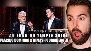 VOCAL COACH REACTS to Dimash Qudaibergen & Placido Domingo - The Pearl Fishers’ Duet