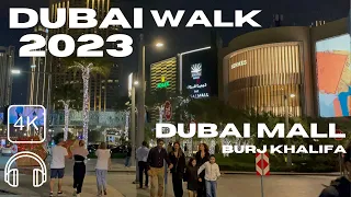 Dubai Nightlife Downtown Walking Tour [ 4K ] 🇦🇪