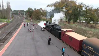 Victorian Goldfields Railway's J549 at Castlemaine