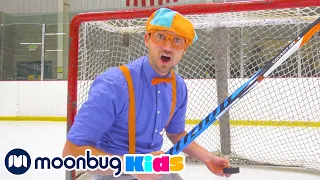 Blippi Visits an Ice Rink | Blippi | Educational Videos for Kids | Moonbug Kids Playground