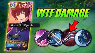 NEW GLOBAL DYRROTH META BUILD 2024 WTF DAMAGE 😱 (you must try)