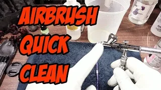 Airbrush quick-clean: Cleaning between colors