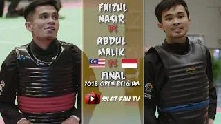 FAIZUL NASIR VS ABDUL MALIK | PENCAK SILAT 2018 OPEN BELGIUM