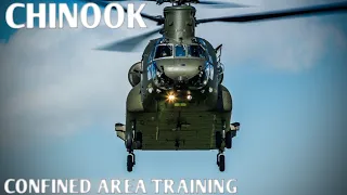 A Royal Air Force Chinook Confined Area Landing