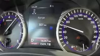 Infiniti Q50 2.0T 211 HP Acceleration 0-100