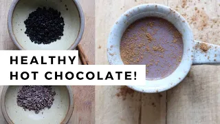 Making 2 cozy chocolate drinks (immune boosting cacao hot chocolate + cacao nib tea)