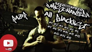 NFS Most Wanted 2005: All Blacklist bios | HQ 1080p