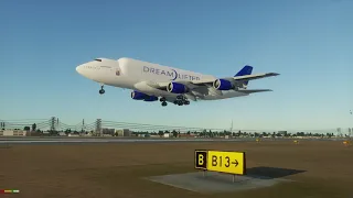 X-Plane 12 | EXTREME BUTTER LANDING ON A 747 DREAMLIFTER!!! | #xplane12