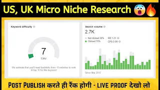 International Micro Niche Research 💰 🤑🔥 | My Personal Method