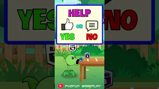 Help Peashooter Level Up To Rank 6974 in Brawl Star Can Roll Challenge! PvZ Funny Animation #shorts