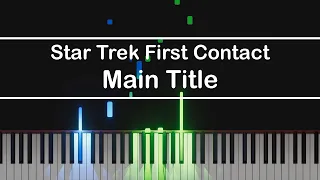 Star Trek First Contact - Main Title / Locutus // Piano Tutorial // Synthesia