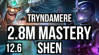 TRYNDA vs SHEN (TOP) | 2.8M mastery, 6 solo kills, 300+ games, Rank 12 Trynda | NA Challenger | 12.6