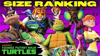 Every Mutant in TMNT Ranked By SIZE 📏 | Teenage Mutant Ninja Turtles