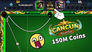 Cancun Table 150M Coins 🤯 New Cue From Elite Shop Pro 8 ball pool