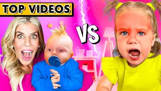 Kids VS Adults In Epic Showdowns! | Rebecca Zamolo